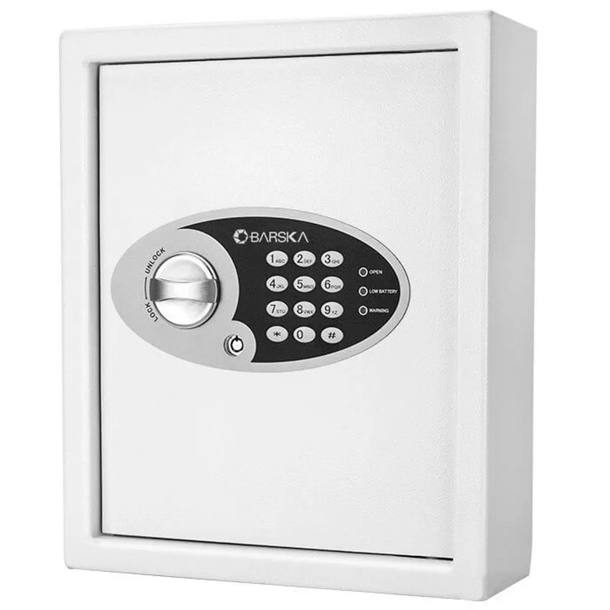 Barska 48 Key Cabinet Digital Keypad Wall Safe, White