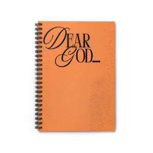 Spiral Notebook - Dear God Quote, Inspirational Journal, Gratitude Notebook, Faith-Based Planner, Spiritual Writing