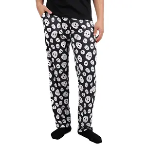 Black Friday Horror Jason Mask Toss Print Pajama Pants Unisex Men Women Lounge Pants Loose Comfortable Soft Breathable All Season Casual Sleepwear