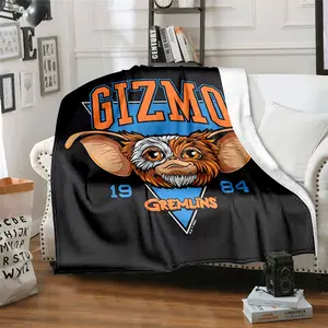 Gremlins 24 pattern printed blanket, a blanket for the living room, bedroom, office and lunch break, a portable blanket suitable for all four seasons, a holiday gift for family and friends, and a Christmas deco