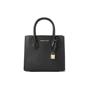 MICHAEL KORS Mercer Leather Organizer Handbag in Black for Women