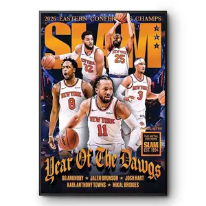 New York Knicks SLAM 262 Year Of The Dawgs 2026 Eastern Champs Poster Print Unframed