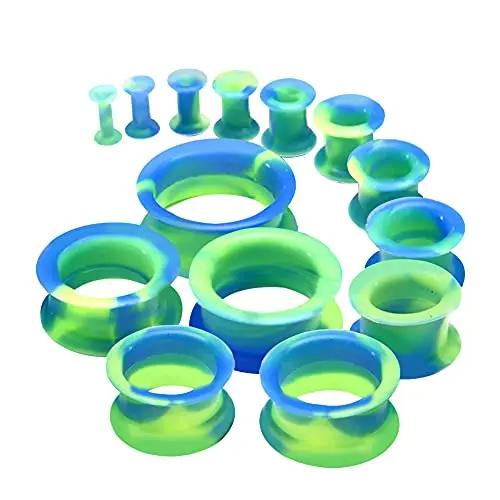 Blue with Green Color