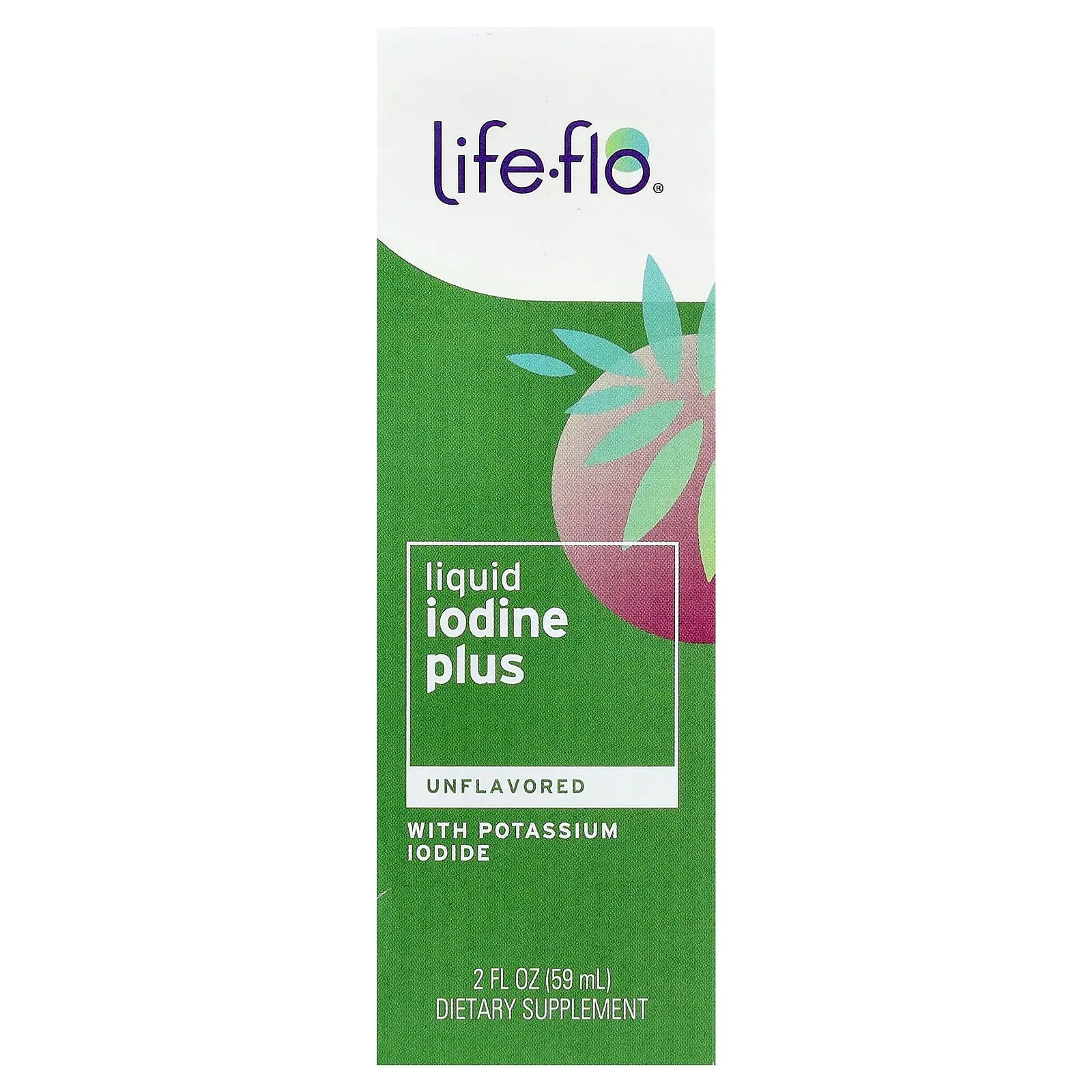 Life-flo Liquid Iodine Plus with Potassium Iodide, Unflavored, 2 fl oz (59 ml)