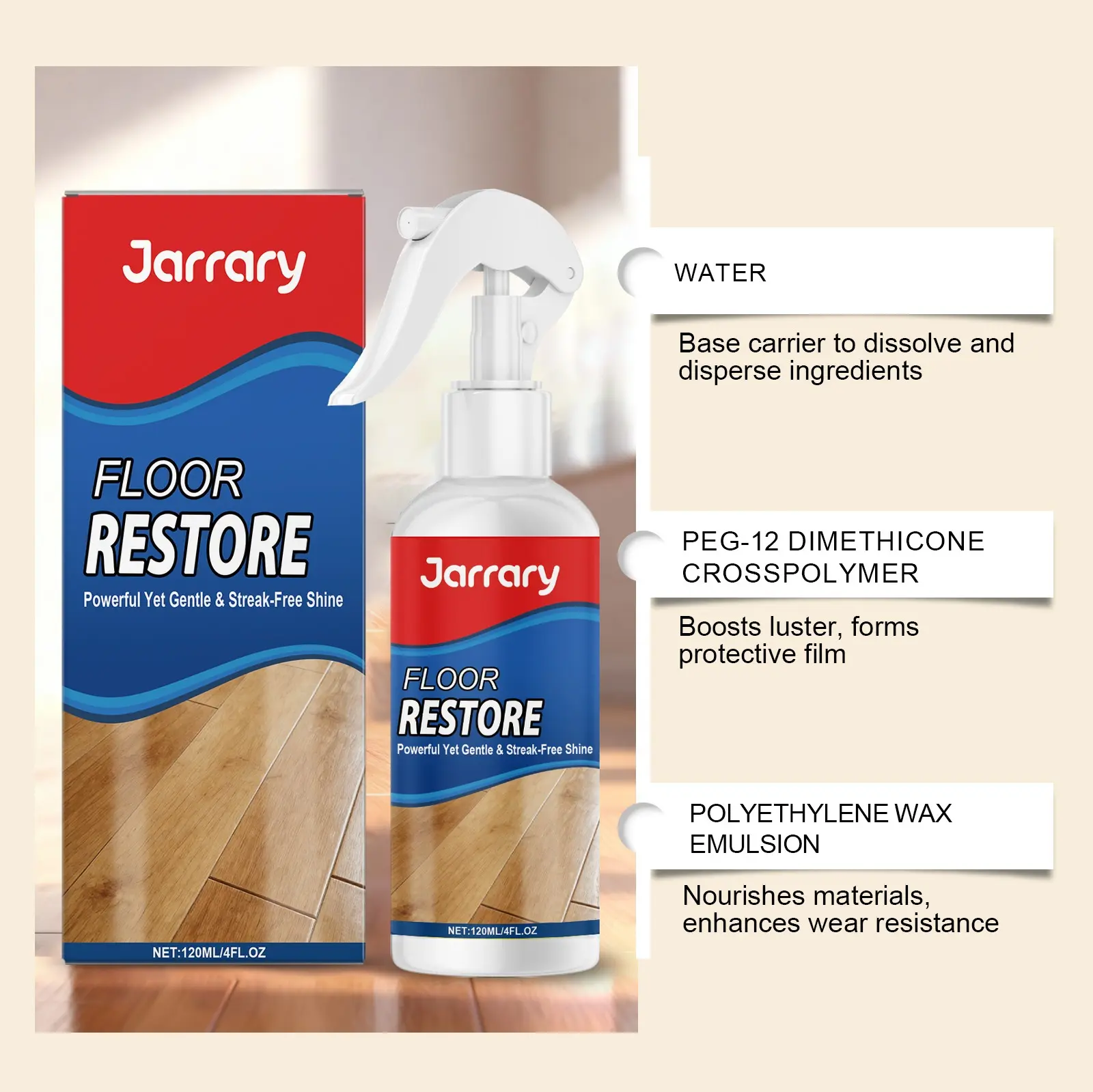 Jarrary Floor Renovating & Gloss Restoring Agent