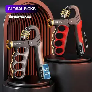 LINGPENG Adjustable Hand Grip Strength Trainer, 1 Count 5-100kg Hand Grip Strengthener with LCD Display, Forearm Grip Strengthener, Hand Grip Exerciser, Workout Hand Gripper, Hand Strengthening Training Equipment for Home Gym Workout #GLOBAL PICKS