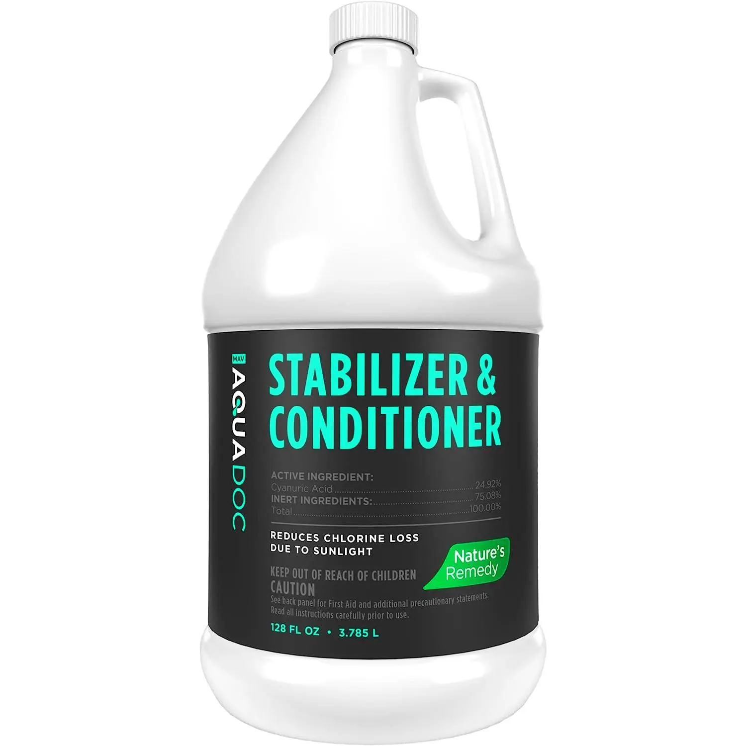 AquaDoc Maximum Strength Pool Stabilizer & Conditioner - Cyanuric Acid Chemical Supply, Fast Acting, Evaporation Control, Reduces Chlorine Loss, Enhanced Water Quality, Cost-Effective Pool Maintenance Support