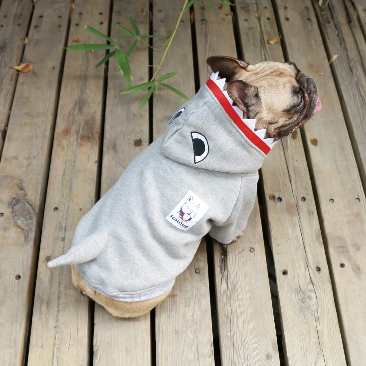Shark Dog Halloween Costumes Clothes Sweater Cute Funny for French Bulldog Cold Weather Winter Coats Hoodies Frenchie English Pug Pitbull Corgi Puppy