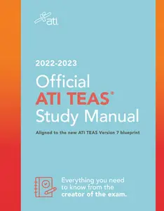 USED Book - Official Ati Teas Study Manual 2022-2023 by Ati (Paperback) - english
