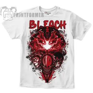 Ulquiorra Bleach T-Shirt Cifer Ichigo Kurosaki Manga Horror Anime Shirt All Size 100 Cotton  L208 SS6