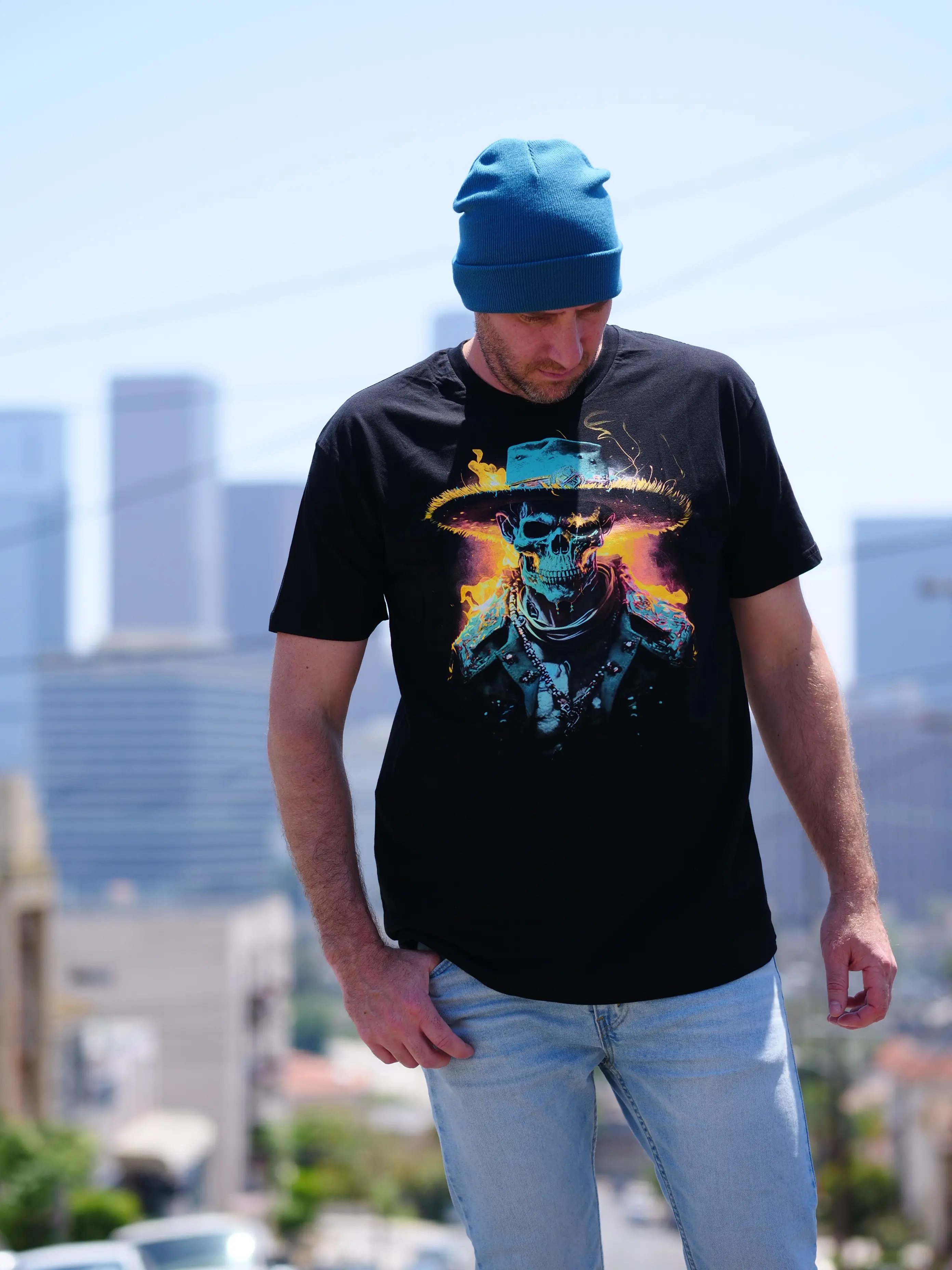 NeonBlade's Glow-rious Skeleton Glow-in-the-Dark T-shirt