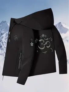 Waterproof Hooded Jacket for Men & Women, Full-Zip Design, All-Season Outdoor Wear, Casual Style, Zipper Pockets