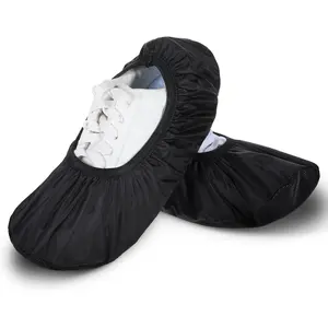 2 Pcs Bowling Shoe Covers, Black Shoe Covers Shoe Protector Covers Anti Slip Shoe Covers Polyester Shoe Accessories for Bowling Shoe Game Sports Supplies