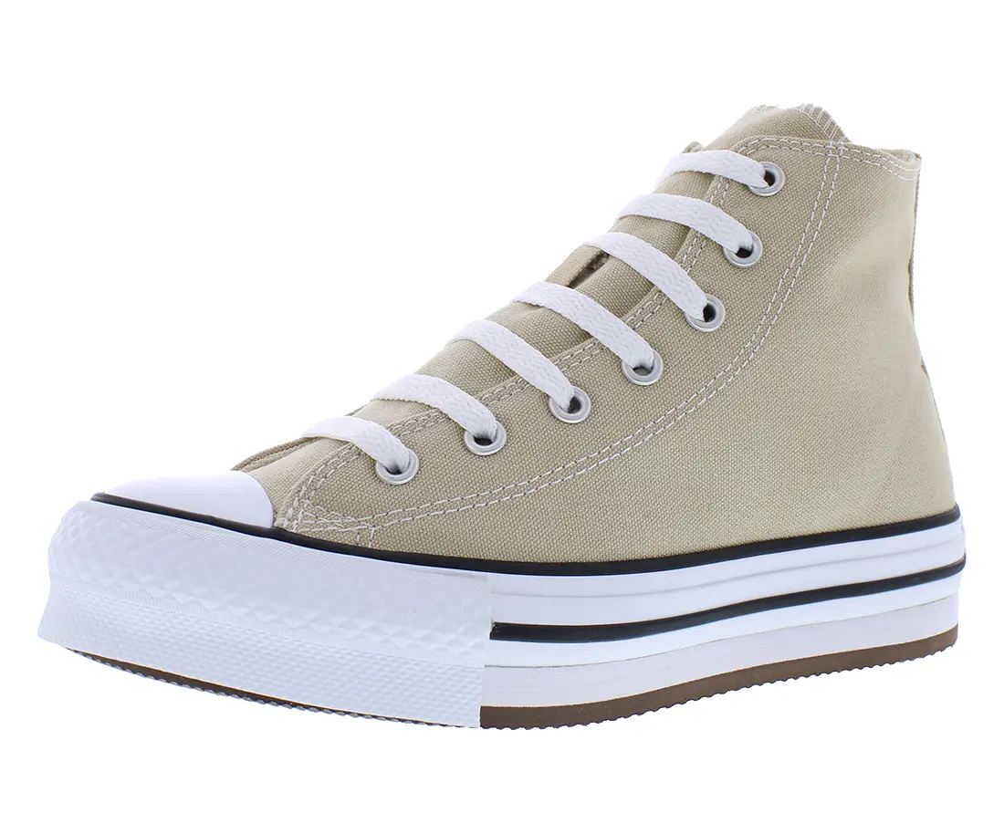 Converse Chuck Taylor All Star Eva Lift Boys' GS High Top Shoes, Classic Lace-Up Platform Trainers, Laces, Classic Trainers, Prop 65 Safe, Sneaker, Sports Shoes