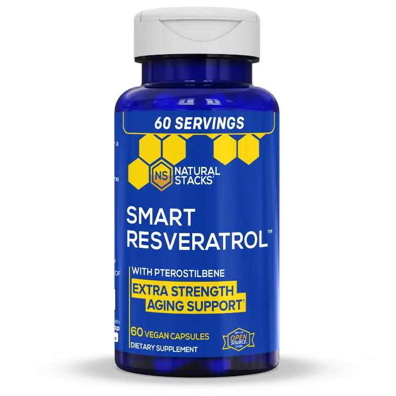 Smart Resveratrol - Powerful antioxidant supplement to support healthy aging.* - Aging Supplement* - Trans-Resveratrol, Red Wine Extract, and More