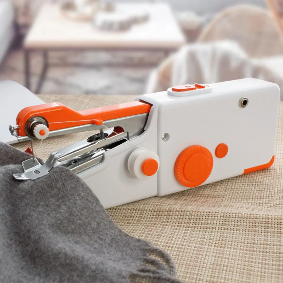 Batteries Required/USB Powered Portable Mini Sewing Machine, Handheld Sewing Machine For A Variety Of Fabrics, Clothes Repair Tool For Home DIY withou