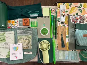 Deluxe Mystery Bookish Bundle - includes 1 Journal, 1 pouch, 2 premium items, and 25 mystery items