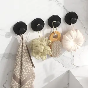 Wall-Mounted Towel Rack Organizer, No-Drill Bathroom Storage Shelf, Home Wall-Hanging Towel Holder, Toilet Ball Hook Stand