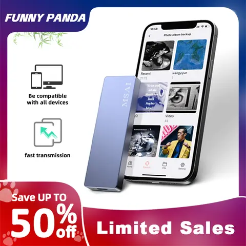 FunnyPanda 1TB USB 3.0 External Storage USB Thumb Drive - Portable Flash Drive with Foldable Design, High-Speed Transmission, Easy Connectivity, SDHC Compatibility, iPhone+Android Use, PC & Mac Support,techvibes