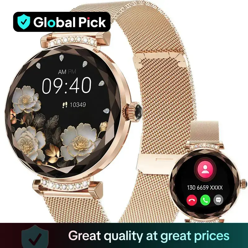 Smart Watch (Answer/Make Calls), 1.19 Inch Fitness Tracker with Multiple Sports Modes, Waterproof Women's Men's Fitness Watch for Android iPhone