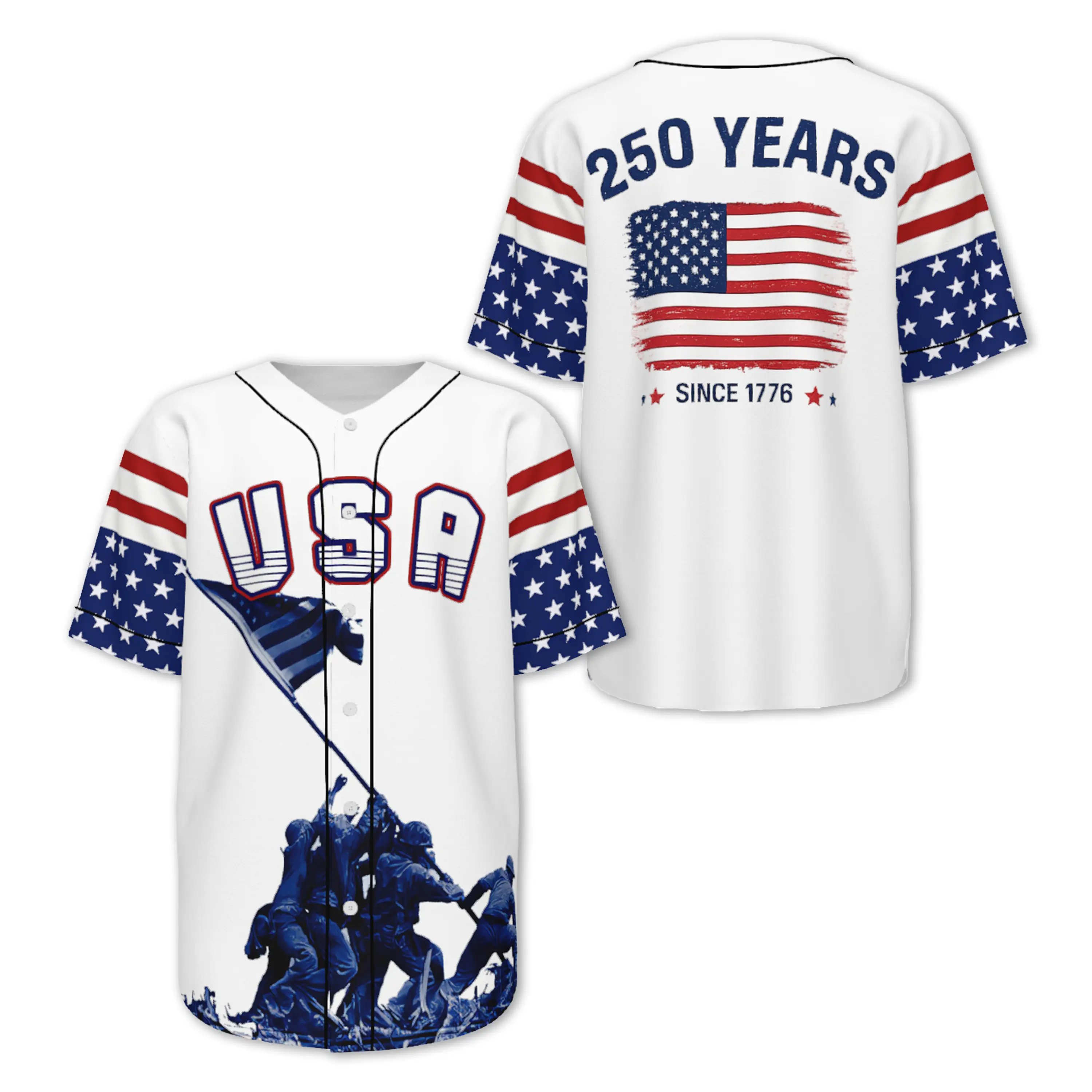 White USA Independence Day
