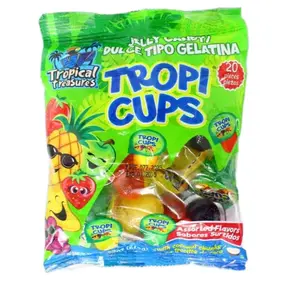 Tropi Cups - Jelly with Coconut Chunks Assorted Flavors Snack