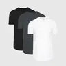 True Classic Men's Premium Cotton Crew Neck Round Neck Casual Curved Hem Plain T-Shirt - Male Clothing, Men's Cotton Top
