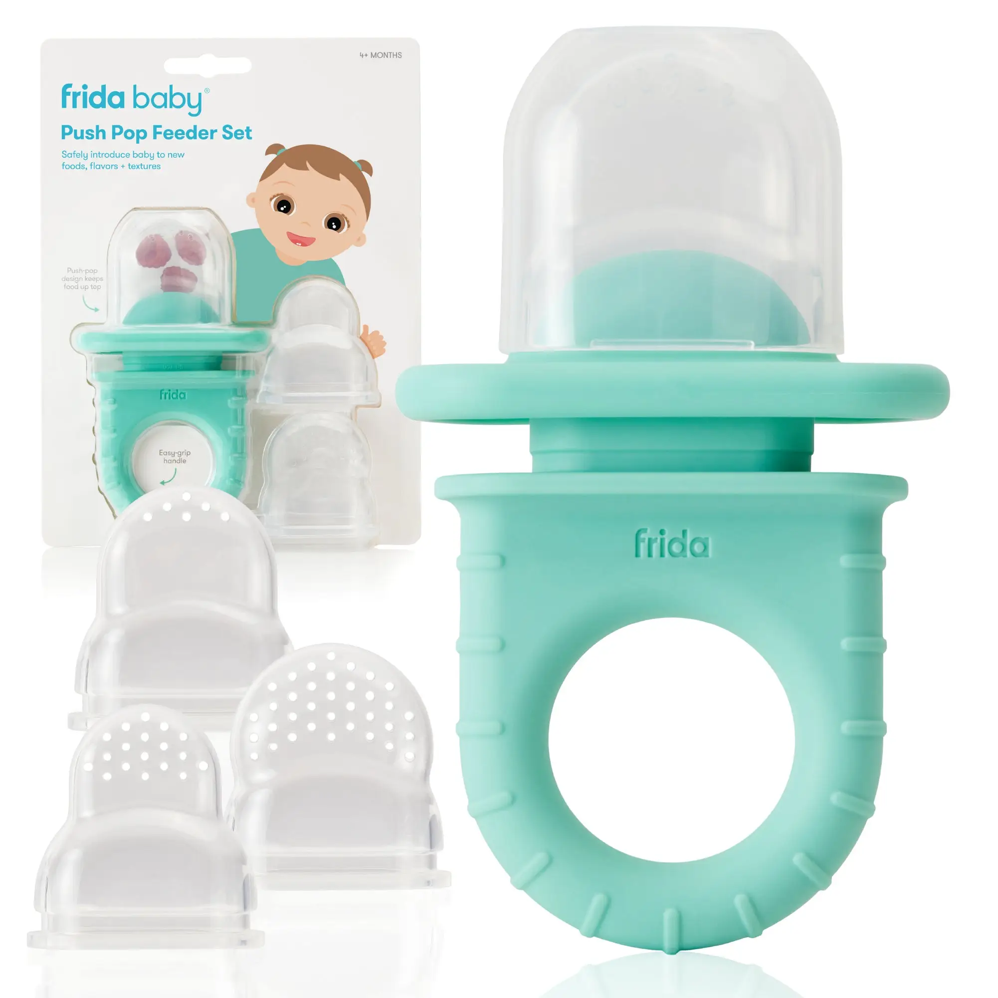 Fridababy Push Pop Feeder Set - Includes 3 Feeder Tips, Ideal for Infant Feeding