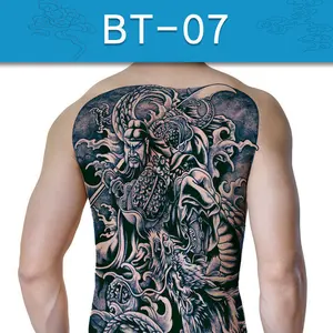 Herbal Semi Permanent Cool Tattoo Hannya Full Back Waterproof Long Lasting Girls Back Juice Temporary Tattoos for Men and Women
