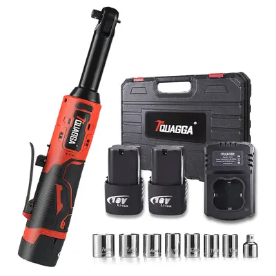 Cordless Ratchet Wrench Set, 3/8 Electric Ratchet Wrench Set 45 ft-lbs Cordless Ratchet Wrench Set, 3/8 Electric Ratchet Wrench Set 45 ft-lbs