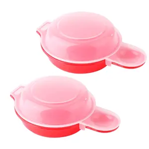 2pcs-Microwave  1 Minute Fast Egg Hamburg Omelet Maker