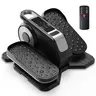 Sweetcrispy Under-Desk Elliptical Cross Trainer - Compact At Home Gym Equipment, Low-Noise, Adjustable Speed, LED Display, Portable Functional Workout Equipment, Leg-Focused Cardio Gear with Remote & Manual Controls for Home/Office