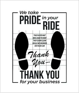 White Car Paper Floor Mats : 200 Pcs Disposable Floor Cars Auto Vehicles Automotive Mat Covers Protector Detailing Detail Wash Temporary 16x20inch