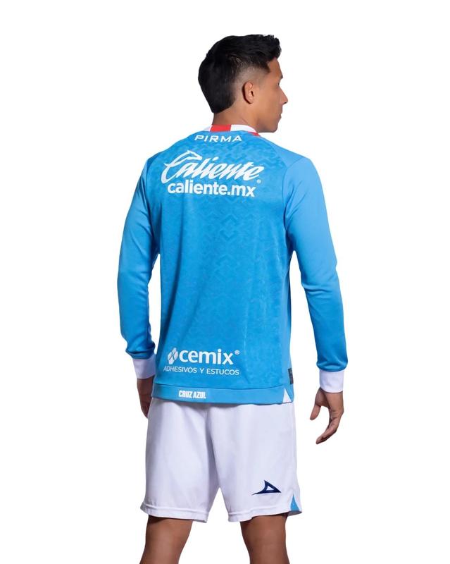 Cruz Azul Away Goalkeeper Kit Fan Edition Adult Long-Sleeve Breathable Quick-Dry Soccer Jersey LIGA MX 2024-25