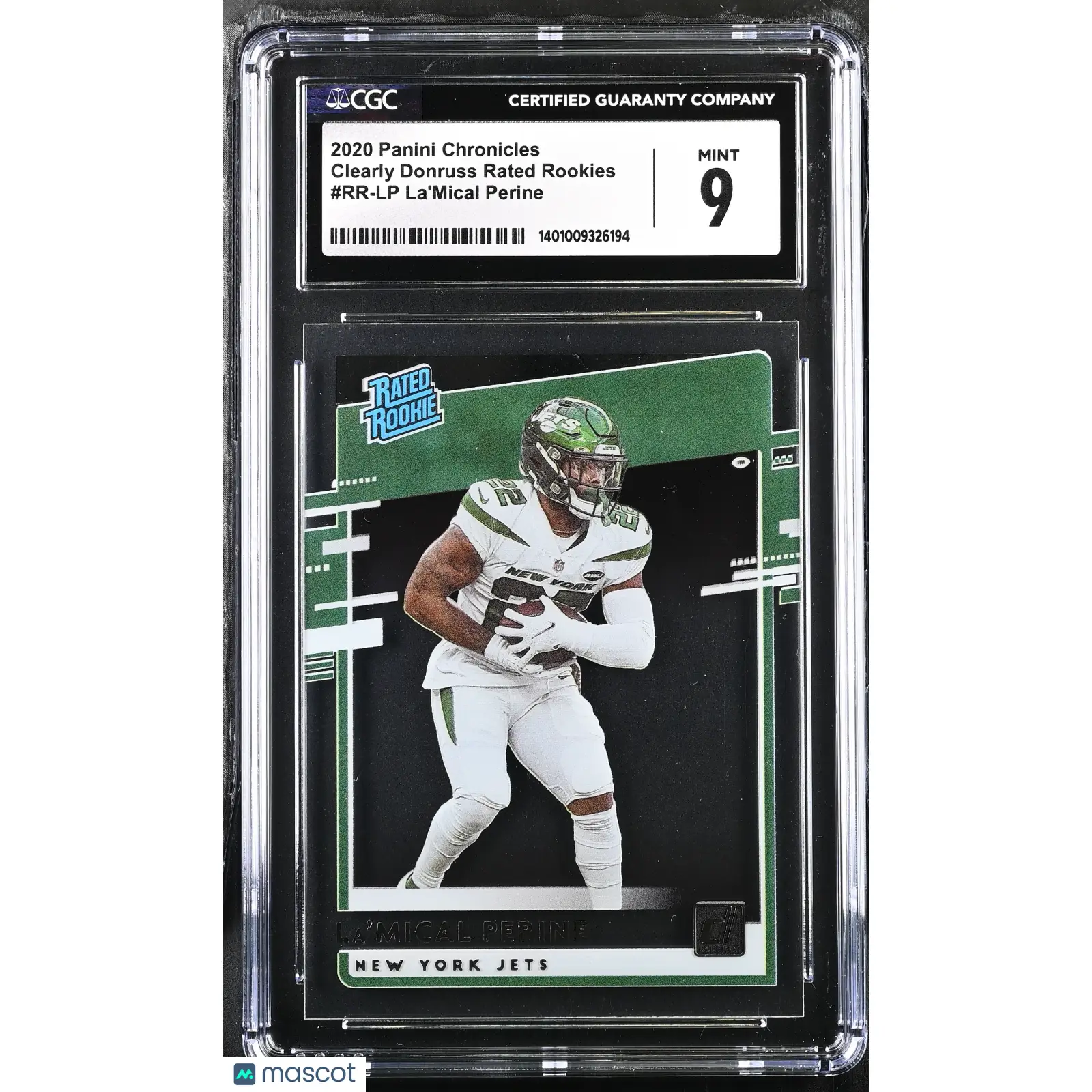 La'Mical Perine CGC 2020 Chronicles #RR LP Rated Rookies Football 9