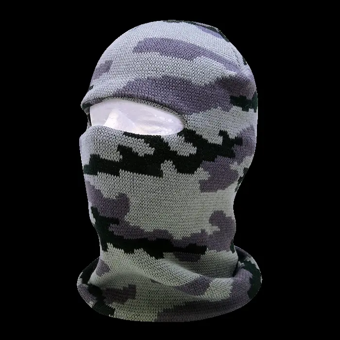 212 MAIN Acrylic Knitted Balaclava Pet Hat for Dogs & Cats - Balaclava Tactical Camo Skull Cap, 1-Visibility Hole Outdoor Sports Mask, Urban Rapid Dominance 8033-URB, 1 Size Fits Most, Camo Pattern, One Size