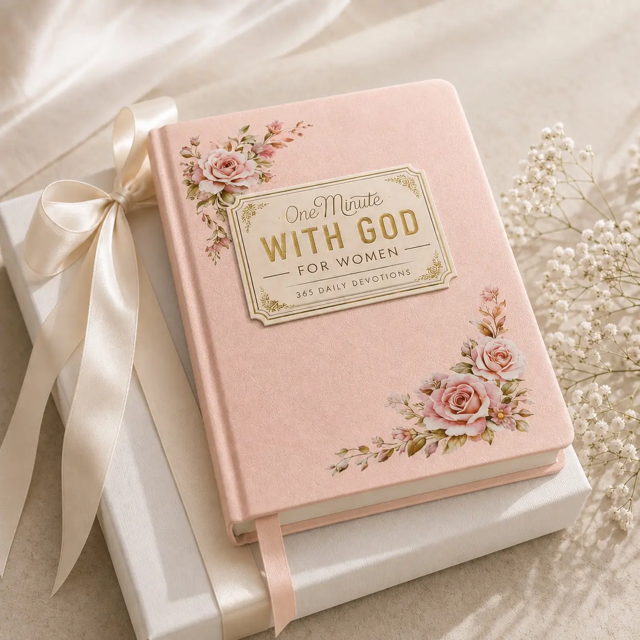 Women's First Day of School 365-Day Devotional Journal, 1-Minute with God Portable Notebook, Office Stationery for Self-Improvement, Ideal Gift for Christmas New Year Holidays,back to school,back to school haul