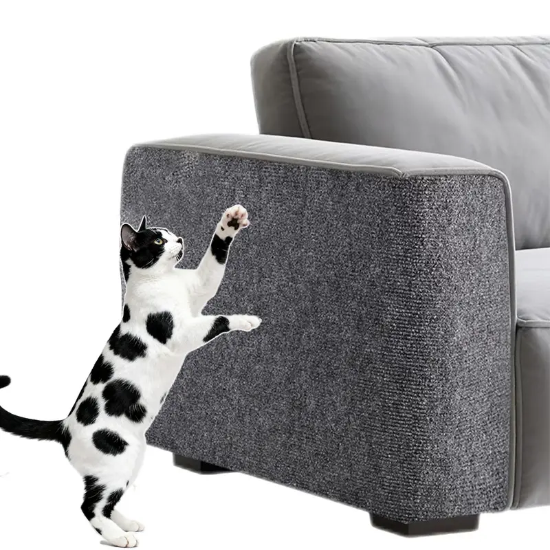 Self-Adhesive Cat Scratch Mat Trim-to-Fit 15.75"x39.9" Durable Furniture Protector for Sofa Cat Trees & Outdoor Use with Easy Installation and Versatile Protection favorite gift