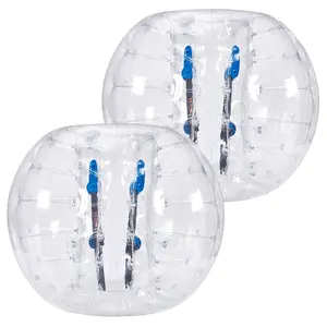 【DealsForYouDays】VEVOR Inflatable Bumper Balls 2-Pack,  , 4FT/1.2M Body Sumo Zorb Balls for Teen & Adult, 0.8mm Thick PVC Human Hamster Bubble Balls for Outdoor Team Gaming Play, Bumper Bopper Toys for Garden, Yard, Park