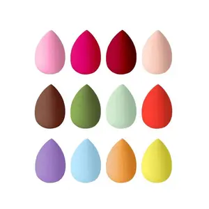 4 Soft Makeup Sponges Non-Latex Wet & Dry Use, Blending Beauty Sponge, Foundation Beauty Tools, Single Pack, No Ca Prop 65 Warning