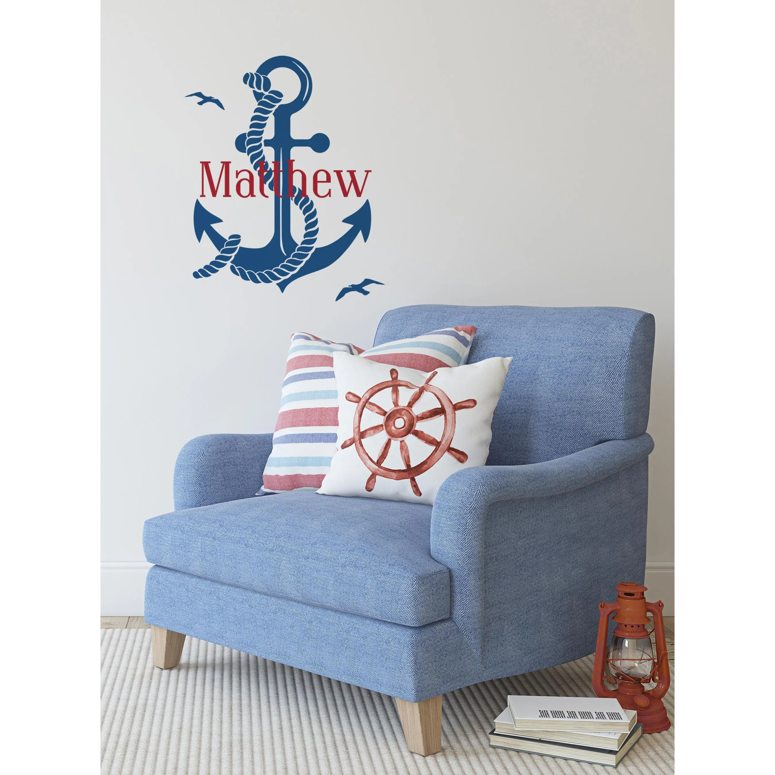Personalized Anchor Wall Decal
