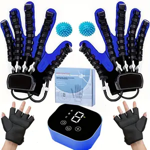 Professional Medical-Grade upgraded Rehabilitation Robot Gloves for Stroke Recovery Hemiplegia Adjustable Finger Resistance Ergonomic Hand Splint Trainer with Spasticity Relief Assistive Gloves Relax Healthcare hand exerciser ideal gift finger exerciser s