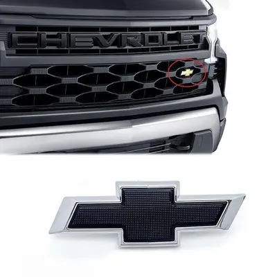 Fit 2019-2022 Gloss Black Silverado Custom Emblem Nameplate Badge - Foto 9