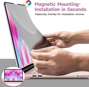 Magnetic Privacy Screen Protector Compatible with MacBook Air 13.6/13 Inch (2022-2026, M2, M3, M4, M5), Removable Anti Spy Blue Light Glare Shield Film Laptop Privacy Filter for Apple Mac 13.6In Computer