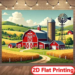 Durable Decorative Tapestry Wall Mural - 1pc 100% Polyester, Fade-Resistant Home & Outdoor Backdrop, Ideal for Event Planners