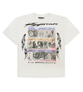 Hellstudio Black Stars Shine Tee White