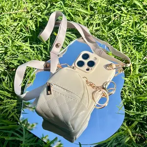 PokPock MiniBackpack Stylish Phone Case with Crossbody Strap and Storage Pocket