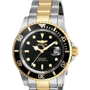 Invicta Pro Diver Men's 40mm Steel Watch Resistente al Agua 200m Durable Dive Watch Quartz