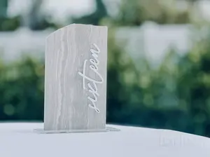 3D Marble Stone Table Numbers