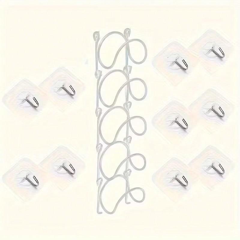 TAIMASI 5pcs Wall-Mounted Punch-Free Towel Storage Rack - Space-Saving, Multi-Functional Organizer For Towels & Bottles - Stylish Bathroom Accessories Set - For Bathroom Organization - Suitable For All Bathroom Styles - Great Gift For Housewarming